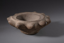 Prähistorischer Sockelmörser, Papua-Neuguinea - Westliches Hochland / Simbu (Chimbu), Größe: M: 9,5 x 29,3 x 28,7 cm (M: 9,5 x 29,3 x 11.3 inch), ID: 3052677 - 2/7
