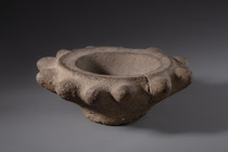 Prähistorischer Sockelmörser, Papua-Neuguinea - Westliches Hochland / Simbu (Chimbu), Größe: M: 9,5 x 29,3 x 28,7 cm (M: 9,5 x 29,3 x 11.3 inch), ID: 3052677 - 5/7