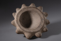 Prähistorischer Sockelmörser, Papua-Neuguinea - Westliches Hochland / Simbu (Chimbu), Größe: M: 9,5 x 29,3 x 28,7 cm (M: 9,5 x 29,3 x 11.3 inch), ID: 3052677 - 6/7