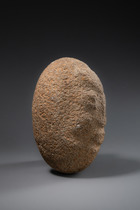 Prehistoric anthropomorphic stone head, Papua New Guinea - Highlands, Western Highlands, Madang Province, Simbai Valley, Size: M: 15,5 cm x  8,9 cm x 10,2 cm (M: 6.1 inch x  3.5 inch x 4.0 inch), ID: 3052682 - 3/5