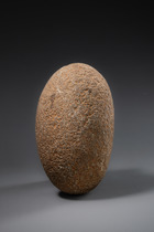 Prehistoric anthropomorphic stone head, Papua New Guinea - Highlands, Western Highlands, Madang Province, Simbai Valley, Size: M: 15,5 cm x  8,9 cm x 10,2 cm (M: 6.1 inch x  3.5 inch x 4.0 inch), ID: 3052682 - 4/5