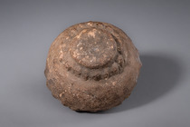 Mortier en pierre préhistorique à base bosselée, Papouasie-Nouvelle-Guinée – Hauts plateaux occidentaux, Mount Hagen, Taille: M: 10,8 cm x 15,2 cm x 14,6 cm (M: 4.3 inch x 6.0 inch x 5.7 inch), ID: 3052683 - 7/7