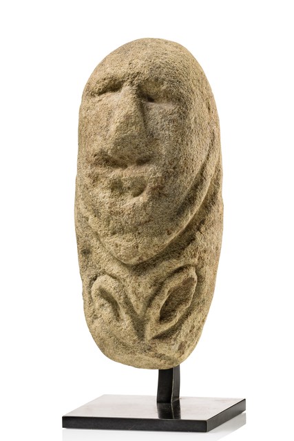 Pierre anthropomorphe, Papouasie-Nouvelle-Guinée - Bas Sepik, Karawari, Taille: M: 16,1 x 7,3 x 5,8 cm (M: 16,1 x 7,3 x 2.3 inch), ID: 3052686