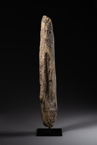 Anthropomorphe Steinskulptur, Papua-Neuguinea, Größe: M: 66,5 x 9,1 x 9,6 cm (M: 66,5 x 9,1 x 3.8 inch), ID: 3052688 - 5/5