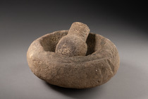 Mortier avec pilon, Papouasie-Nouvelle-Guinée, Taille: D: 24,5 cm (D: 9.6 inch), ID: 3052732 - 2/6