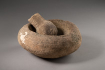 Mortier avec pilon, Papouasie-Nouvelle-Guinée, Taille: D: 24,5 cm (D: 9.6 inch), ID: 3052732 - 3/6