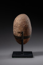 Anthropomorpher Steinstößel, Papua-Neuguinea - Madang Provinz, Größe: M: 9,5 x 6,1 x 7,2 cm (M: 9,5 x 6,1 x 2.8 inch), ID: 3052689 - 2/5