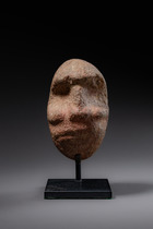 Anthropomorpher Steinstößel, Papua-Neuguinea - Madang Provinz, Größe: M: 9,5 x 6,1 x 7,2 cm (M: 9,5 x 6,1 x 2.8 inch), ID: 3052689 - 3/5