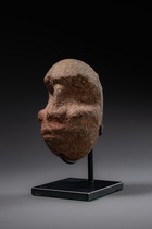 Anthropomorpher Steinstößel, Papua-Neuguinea - Madang Provinz, Größe: M: 9,5 x 6,1 x 7,2 cm (M: 9,5 x 6,1 x 2.8 inch), ID: 3052689 - 4/5