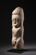 Anthropomorphic stone figure, Solomon Islands, Size: M: 40 cm x 10,3 cm x 9,8 cm (M: 15.7 inch x 4.1 inch x 3.9 inch), ID: 3052733 - 2/5