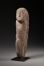 Anthropomorphic stone figure, Papua New Guinea, Size: M: 36,2 cm x 8,3 cm x 9,50 cm (M: 14.3 inch x 3.3 inch x 3.7 inch), ID: 3052734 - 3/5