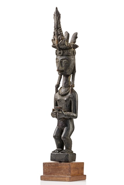 Figure ancestrale "adu zatua", Indonésie - Nord de Nias, Taille: H: 27,7 cm (H: 10.9 inch), ID: 3052691