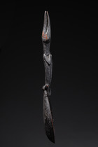 Cuillère zoomorphe (crocodile), Papouasie-Nouvelle-Guinée - Sepik, Taille: L: 22,5 cm (L: 8.9 inch), ID: 3052694 - 4/5