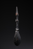 Cuillère zoomorphe (crocodile), Papouasie-Nouvelle-Guinée - Sepik, Taille: L: 22,5 cm (L: 8.9 inch), ID: 3052694 - 5/5