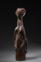 Anthropomorphic trumpet, Sierra Leone, Limba, Size: H: 56,5 cm (H: 22.2 inch), ID: 3052706 - 2/6
