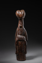 Anthropomorphic trumpet, Sierra Leone, Limba, Size: H: 56,5 cm (H: 22.2 inch), ID: 3052706 - 4/6