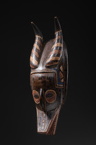 Zoomorphic mask "zamble", Côte d'Ivoire, Guro, Size: H: 40 cm (H: 15.7 inch), ID: 3052707 - 2/5
