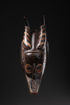 Zoomorphic mask "zamble", Côte d'Ivoire, Guro, Size: H: 40 cm (H: 15.7 inch), ID: 3052707 - 5/5
