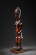 Figure féminine debout "blolo bla", Côte d'Ivoire, Baoulé, Taille: H: 53,5 cm (H: 21.1 inch), ID: 3052708 - 2/5