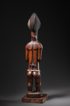 Figure féminine debout "blolo bla", Côte d'Ivoire, Baoulé, Taille: H: 53,5 cm (H: 21.1 inch), ID: 3052708 - 4/5