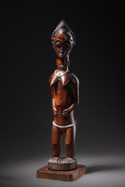 Figure féminine debout "blolo bla", Côte d'Ivoire, Baoulé, Taille: H: 53,5 cm (H: 21.1 inch), ID: 3052708 - 5/5