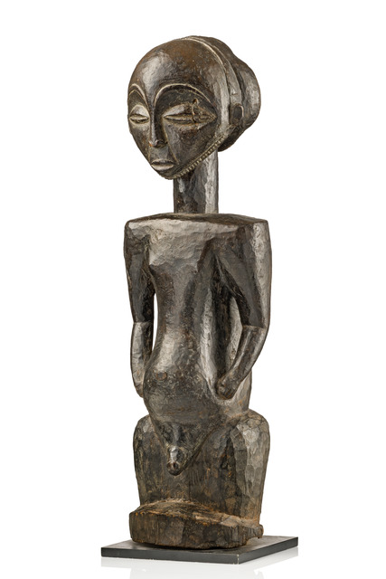Male ancestor figure "singiti", D. R. Congo, Luba-Hemba, Size: H: 56,5 cm (H: 22.2 inch), ID: 3052716