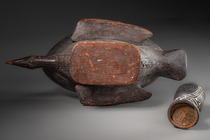 Zoomorphic bowl and mortar with anthropomorphic pestle, Papua New Guinea - Tami Islands, Size: L: 37,5 cm H: 10 cm L: 11 cm (L: 14.8 inch H: 3.9 inch L: 4.3 inch), ID: 3052727 - 7/7