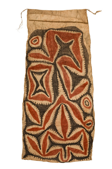Bark cloth "tapa", Papua New Guinea - Bismarck Archipelago - New Britain, Size: H: 147 cm x 58 cm (H: 57.9 inch x 22.8 inch), ID: 3052779