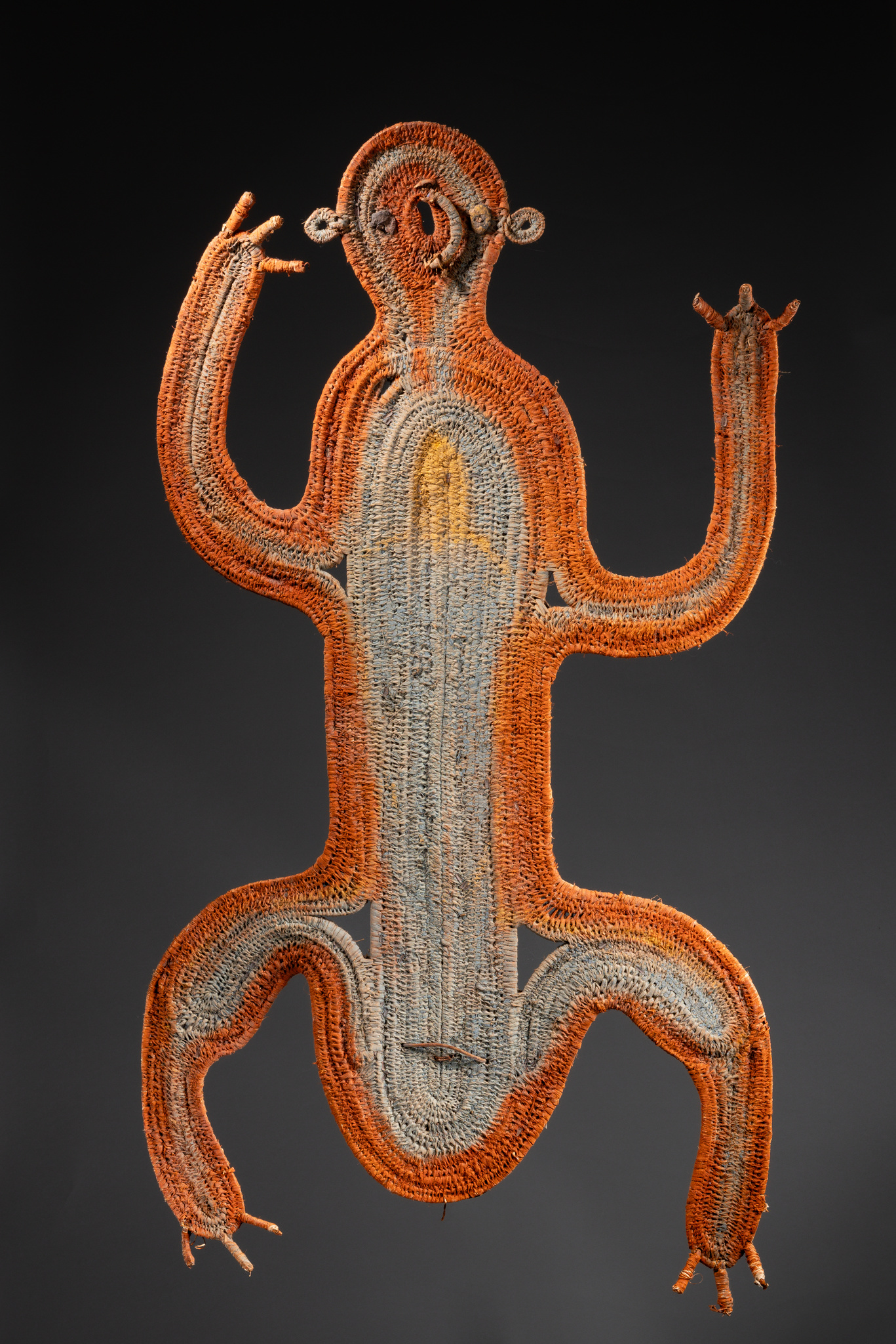 String figure "timbuwara", Papua New Guinea - Southern Highlands, Pangia area, Size: H: 118 cm (H: 46.5 inch), ID: 3052724