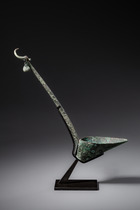 Rituelle Schöpfkelle mit Büffelkopf, Bronzezeit, ca. 300 v. Chr. – 300 n. Chr., Nordostthailand, Größe: H: 28 cm (H: 11.0 inch), ID: 3052701 - 4/5