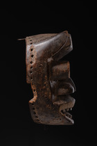 Anthropo-zoomorphic mask, Côte d'Ivoire, Ngere, Size: H: 24,5 cm (H: 9.6 inch), ID: 3052784 - 3/5