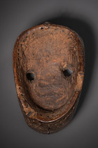 Anthropo-zoomorphic mask, Côte d'Ivoire, Ngere, Size: H: 24,5 cm (H: 9.6 inch), ID: 3052784 - 4/5