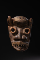 Anthropo-zoomorphic mask, Côte d'Ivoire, Ngere, Size: H: 24,5 cm (H: 9.6 inch), ID: 3052784 - 5/5