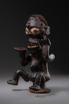 Coiffe de danse anthropomorphe "tukum", Grassfields du Cameroun, Widekum, Taille: H: 26 cm (H: 10.2 inch), ID: 3052790 - 2/6