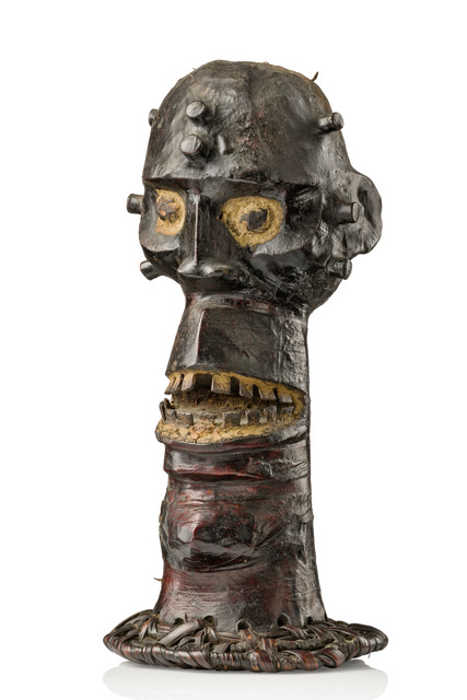 Anthropomorphic dance crest, Cameroon Grassfields, Widekum, Size: H: 24,5 cm (H: 9.6 inch), ID: 3052791