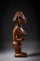 Figure féminine debout, env. 1880, République démocratique du Congo, Bembé, centre-sud du Congo-Brazzaville, bassin supérieur de la Bouenza, Taille: H: 13,5 cm (H: 5.3 inch), ID: 3052826 - 3/7