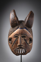 Masque casque anthropo-zoomorphe "mgbedike", Nigéria, Igbo, Taille: H: 35,5 cm (H: 14.0 inch), ID: 3052804 - 2/6