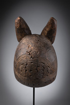 Masque casque anthropo-zoomorphe "mgbedike", Nigéria, Igbo, Taille: H: 35,5 cm (H: 14.0 inch), ID: 3052804 - 6/6