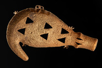 Pendentif crocodile, Ghana, Akan, Ashanti, Taille: L: 13,6 cm (L: 13,6 cm), ID: 3052834 - 2/2