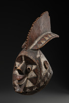 Mask "wan balinga", Burkina Faso, Mossi, Size: L: 37 cm (L: 14.6 inch), ID: 3052862 - 3/5