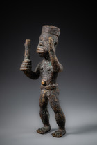 Figure masculine debout, Libéria, Dan, Ldamie de Ga-ple, Taille: H: 16,7 cm (H: 6.6 inch), ID: 3052865 - 2/6