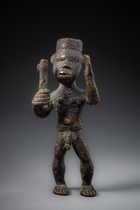 Figure masculine debout, Libéria, Dan, Ldamie de Ga-ple, Taille: H: 16,7 cm (H: 6.6 inch), ID: 3052865 - 6/6