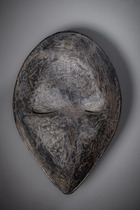 Masque facial anthropomorphe, Côte d'Ivoire, Wè-Wobè, Taille: H: 25,5 cm (H: 10.0 inch), ID: 3052885 - 4/4