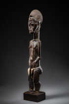 Female figure "asie usu", Côte d'Ivoire, Baule, Size: H: 49,5 cm (H: 19.5 inch), ID: 3052875 - 2/5