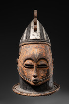 Masque casque anthropomorphe, Nigéria, Idoma / Igala, Taille: H: 43,5 cm (H: 17.1 inch), ID: 3052867 - 2/6