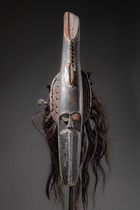 Anthropo-zoomorphic water spirit mask, Nigeria, Ijaw, Size: L: 104 cm (L: 40.9 inch), ID: 3052877 - 3/5