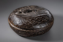 Boîte oracle avec motif animal, Nigéria, Yoruba, Taille: D: 43 cm (D: 16.9 inch), ID: 3052882 - 4/7