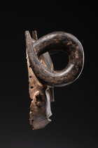 Anthropomorphic mask with horns, Nigeria, Igbo, Size: H: 27 cm (H: 10.6 inch), ID: 3052872 - 5/5