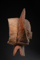 Masque casque zoomorphe "vaa-bong" ("vabong" / "vabon"), Nigéria, Mumuye, Taille: H: 47,5 cm (H: 18.7 inch), ID: 3052878 - 3/4