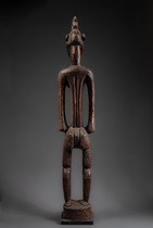 Large female figure "doogele" or "deble", Côte d'Ivoire, Senufo, Size: H: 150,5 cm (H: 59.3 inch), ID: 3052880 - 4/4